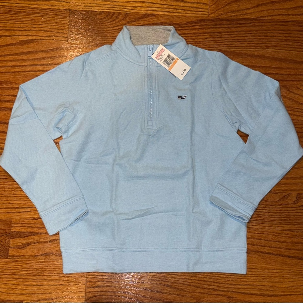 New Vineyard Vines Quarter Zip 1/4 Saltwater sweater pullover size small 8/10